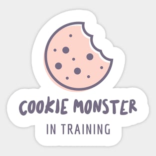 Cookie Monster in Training Sticker